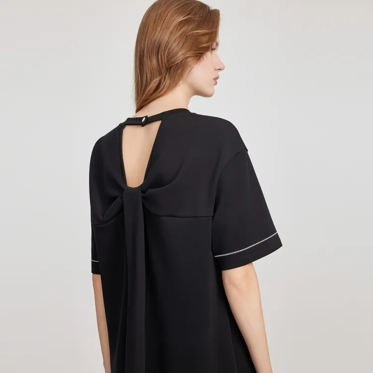 ELLE Short Sleeved Dress Women's-5