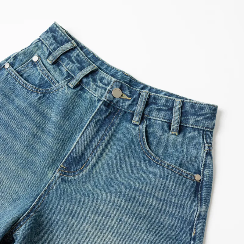 Bethine Denim Shorts Women's Dark Denim Blue-2