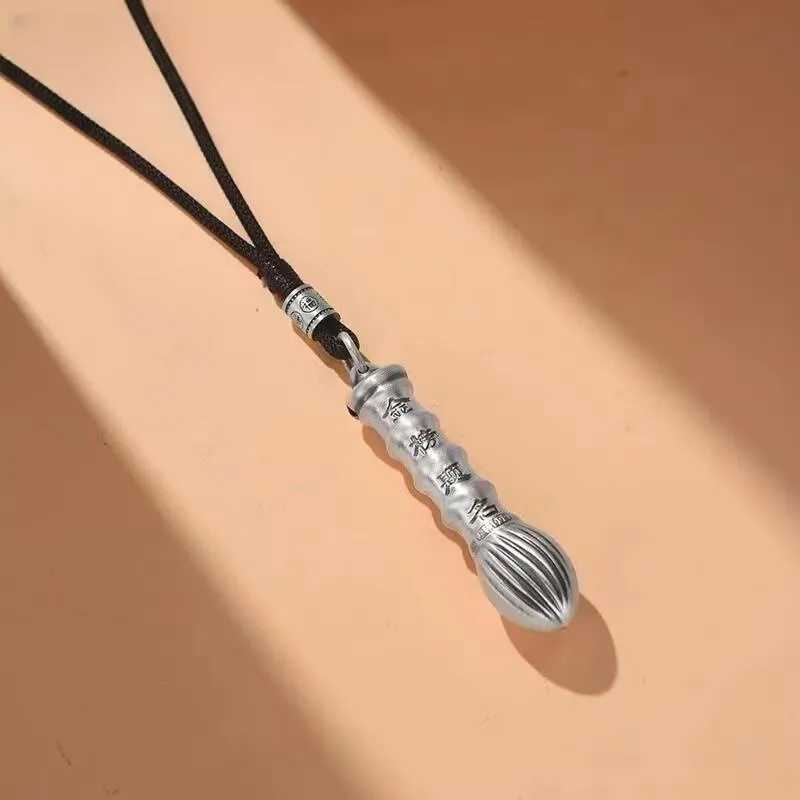 LIUXIN 999 Fine Silver Foot Silver Pendants Unisex-1