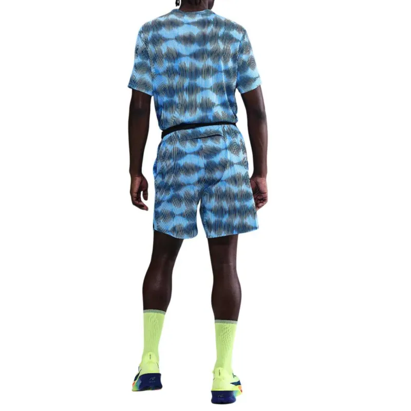 Nike MILER T Shirts Men Blue-3