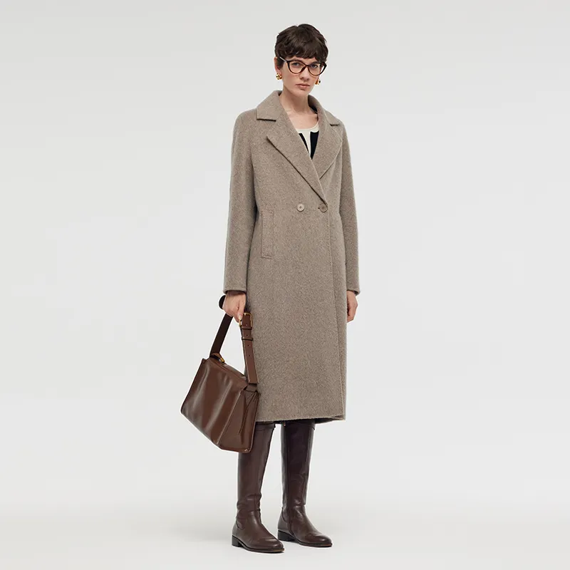 GOELIA Coats Women's 36H Heather Camel-6