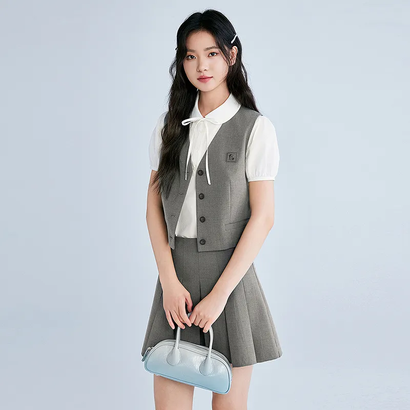 LEDIN Vests Women's Tin Gray-2