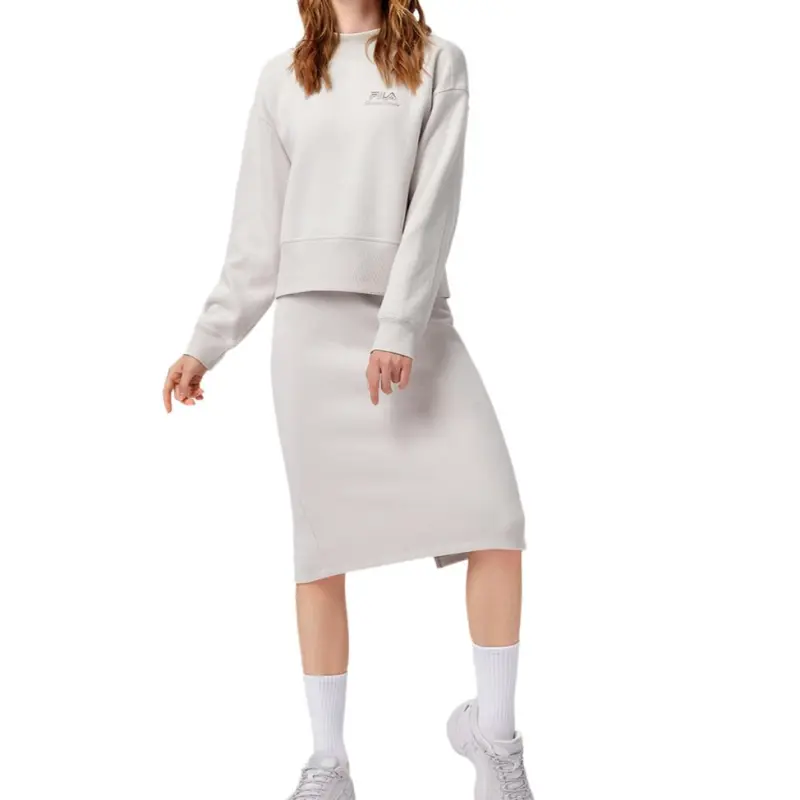 FILA Casual Long Skirts Women's Tooth Gray-3