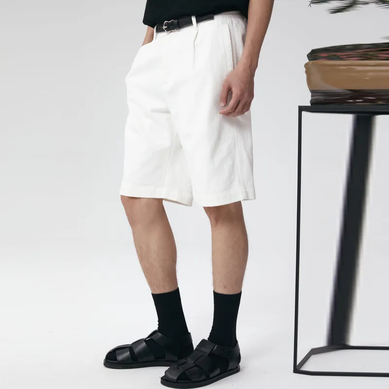 EHE Casual Shorts Men White-2