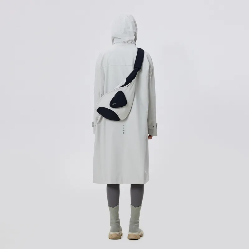 UPON PRO Fabric Sling Bag Regular Unisex Gray Black-4