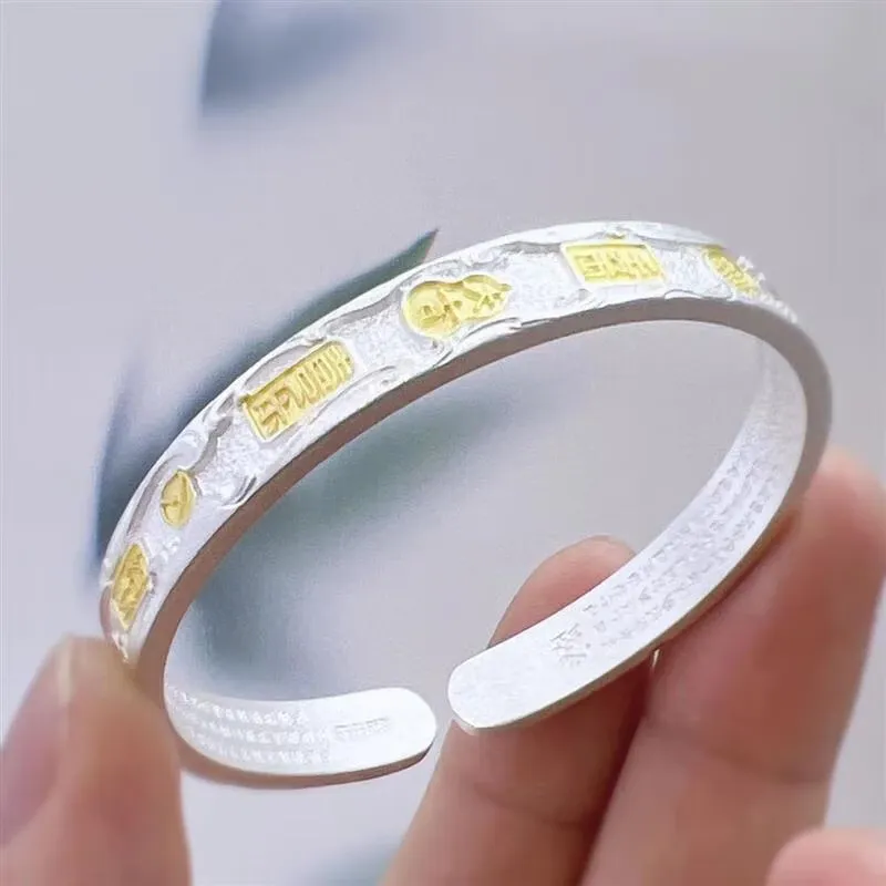 FUYUFU 999 Fine Silver Bangles Women's-1