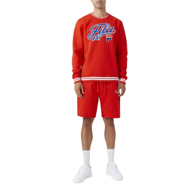 FILA Taylor Crewneck Sweatshirt Men's Fire Red 625-3