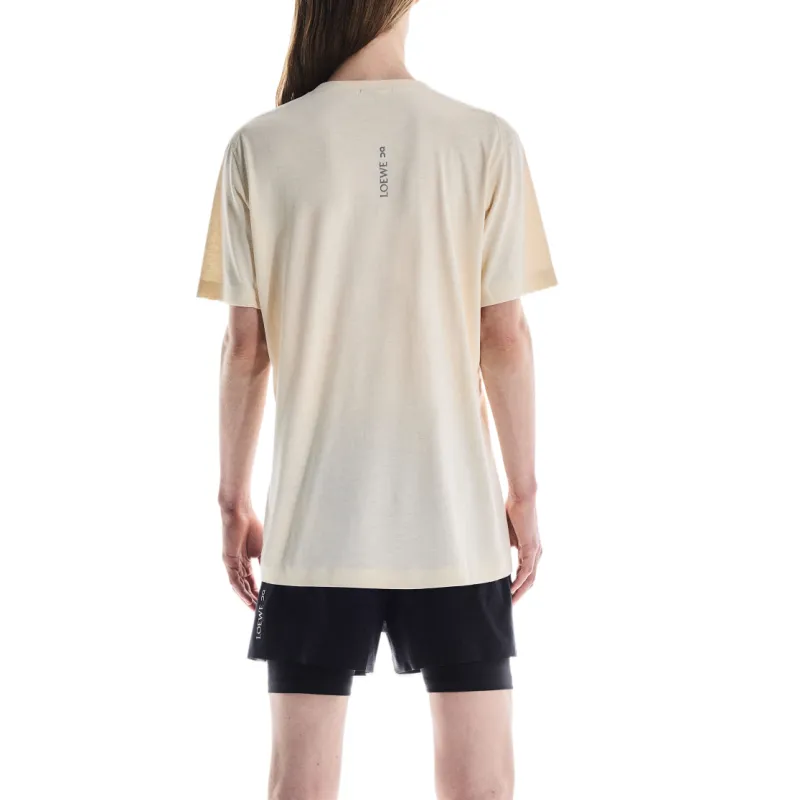 On x LOEWE Active SS25 T Shirt Unisex Beige Yellow-2