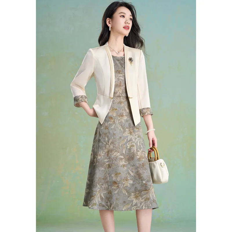 Mylan Two Piece Skirt Sets Women's Ecru-5