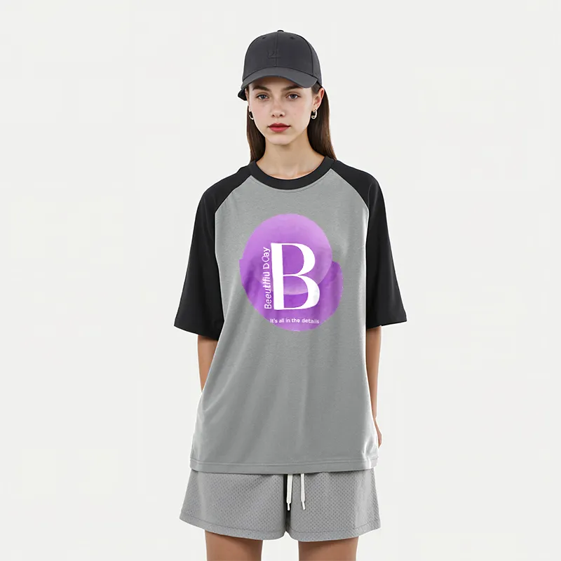 FAIRWHALE Drop Shoulder Sleeve T Shirt Women's-14