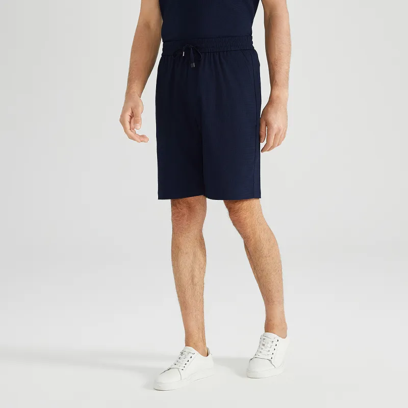 Satchi Casual Shorts Men's Navy Blue-4