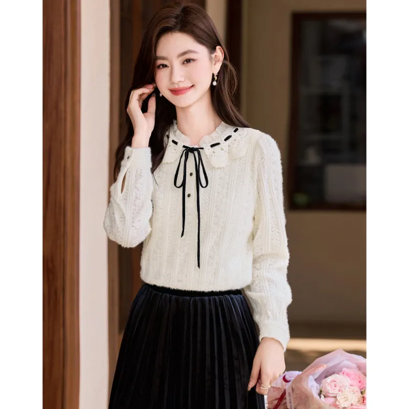 Like The Age Of Water Winter Sweatshirt Regular Women's Apricot-2