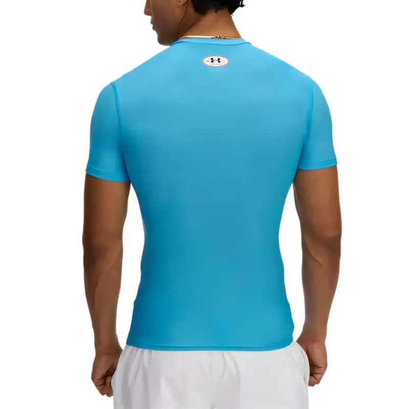 Under Armour HeatGear OG Compression T Shirt Men's Blue-1