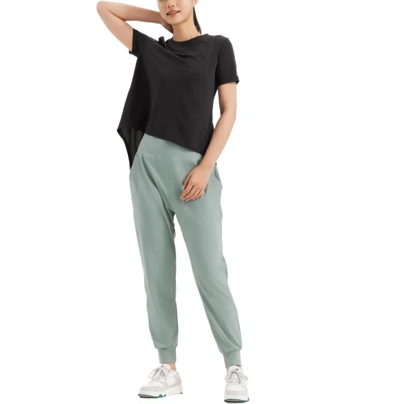 DECATHLON Athletic Trousers Women's Green Jade Color-3