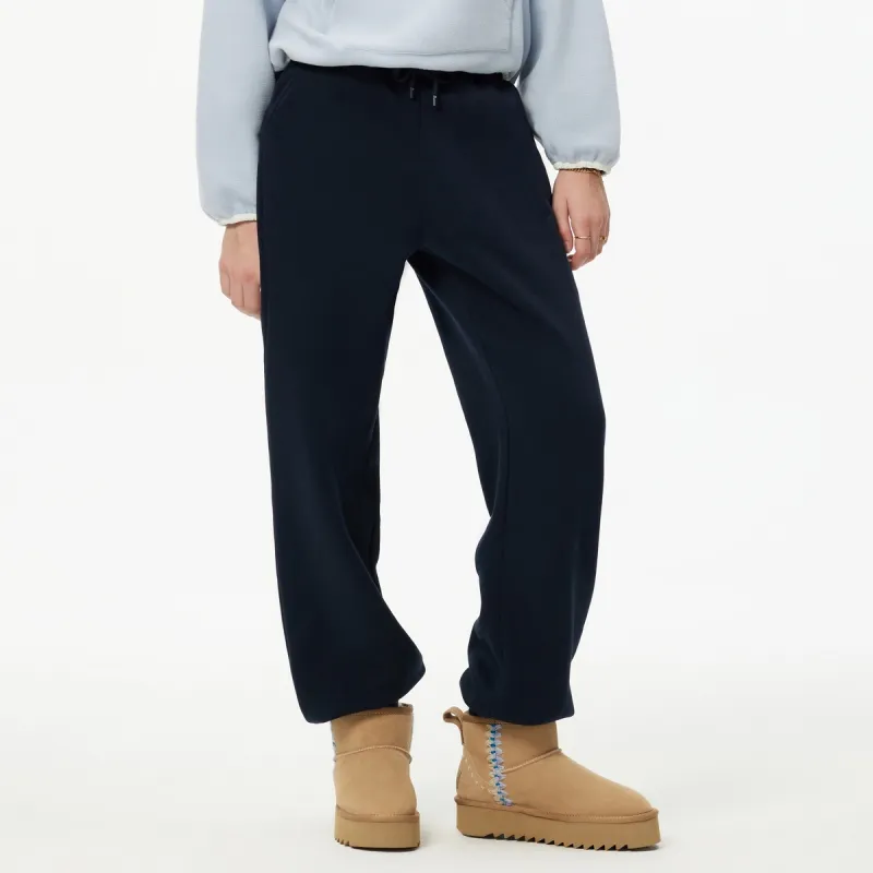 Teenie Weenie Knitted Sports Pants Women's Navy Blue-1