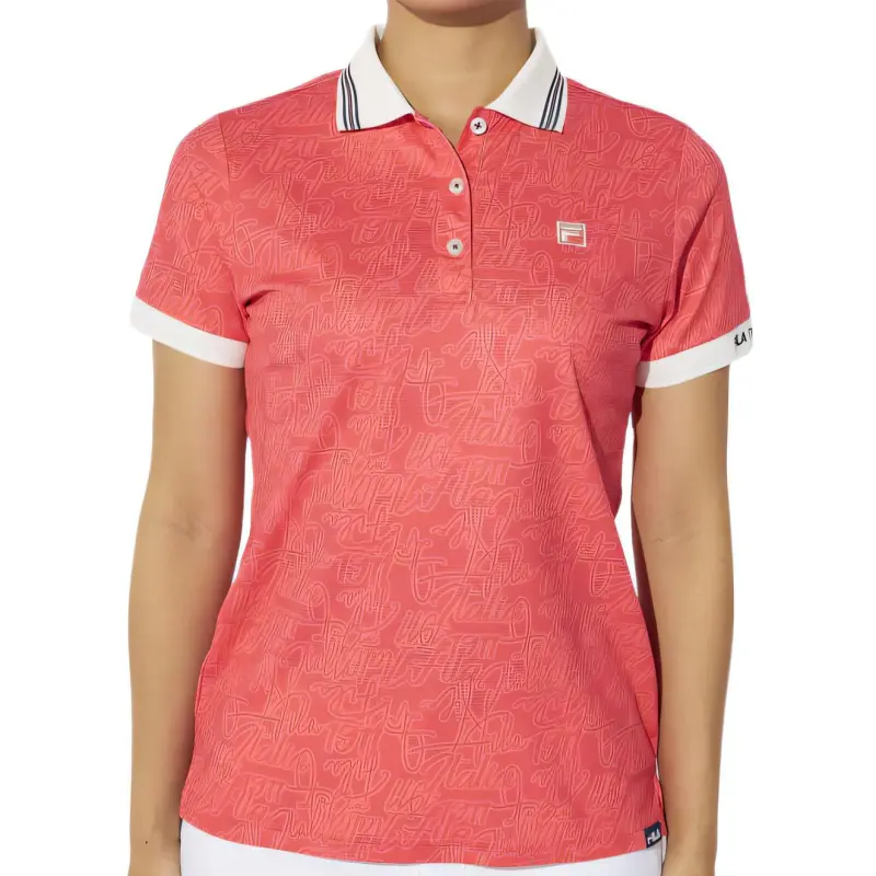 FILA Golf Series TS Polo Shirt Women's Pink-1