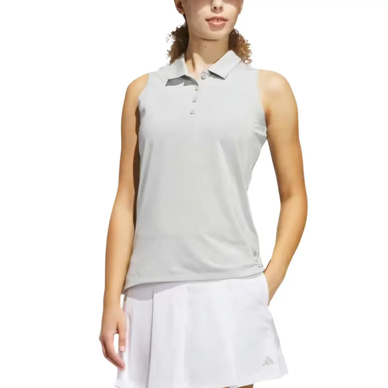Adidas Free Shipping With AdiClub Ultimate365 Solid Sleeveless Polo Shirt-2