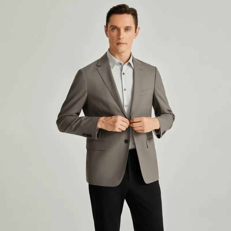 Satchi Business Suit Men's Light Khaki-1