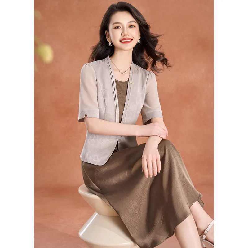 Mylan Skirt Set Cinched Waist Women's-2