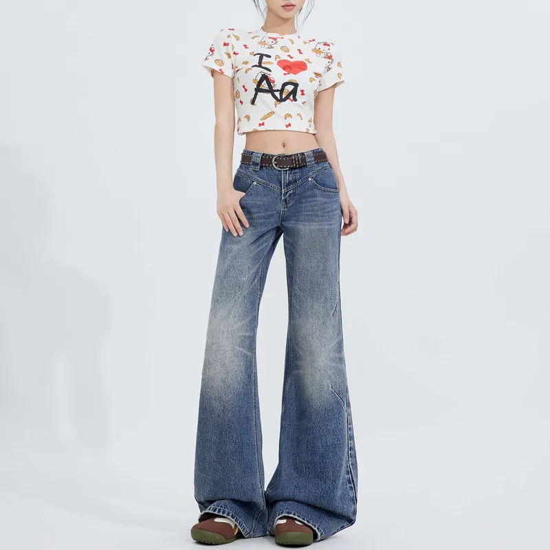 ZNZX Universal For All Seasons Jeans Unisex Vintage Blue-3