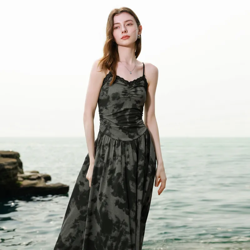 3COLOUR Slip Dresses Women's Silent Gray Blended-6