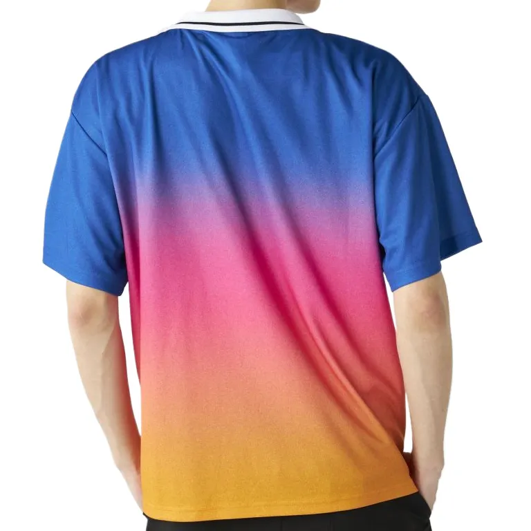 Kappa T Shirt Men's Blue Pink Orange-1