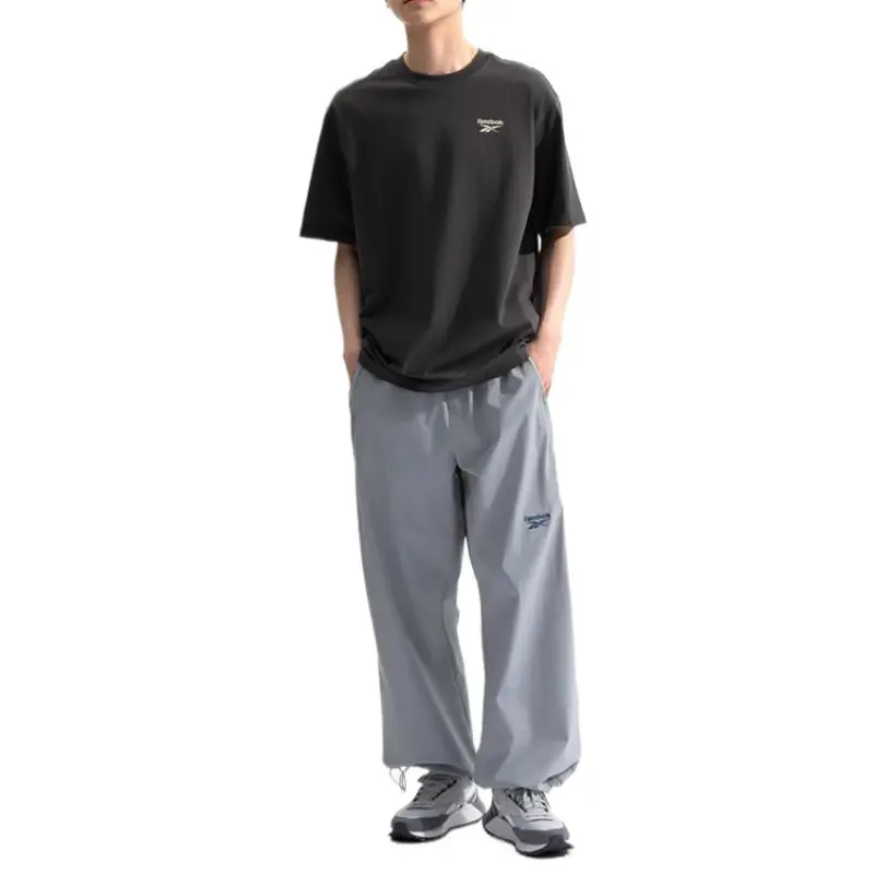 Reebok T Shirt Unisex Charcoal Black-4