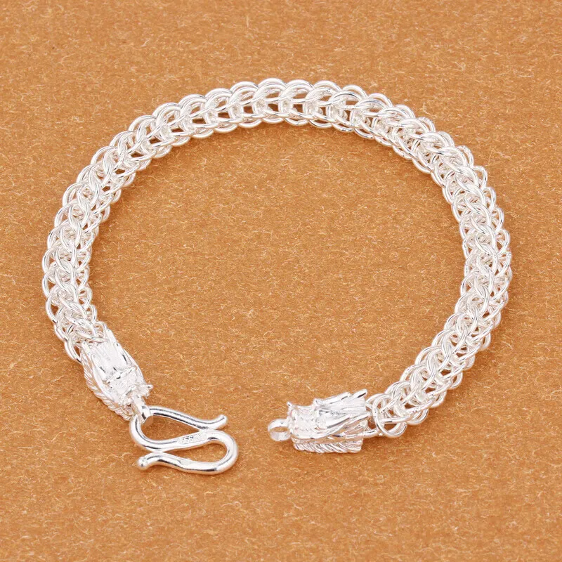 LIUXIN 999 Fine Silver Bracelets Men's-1