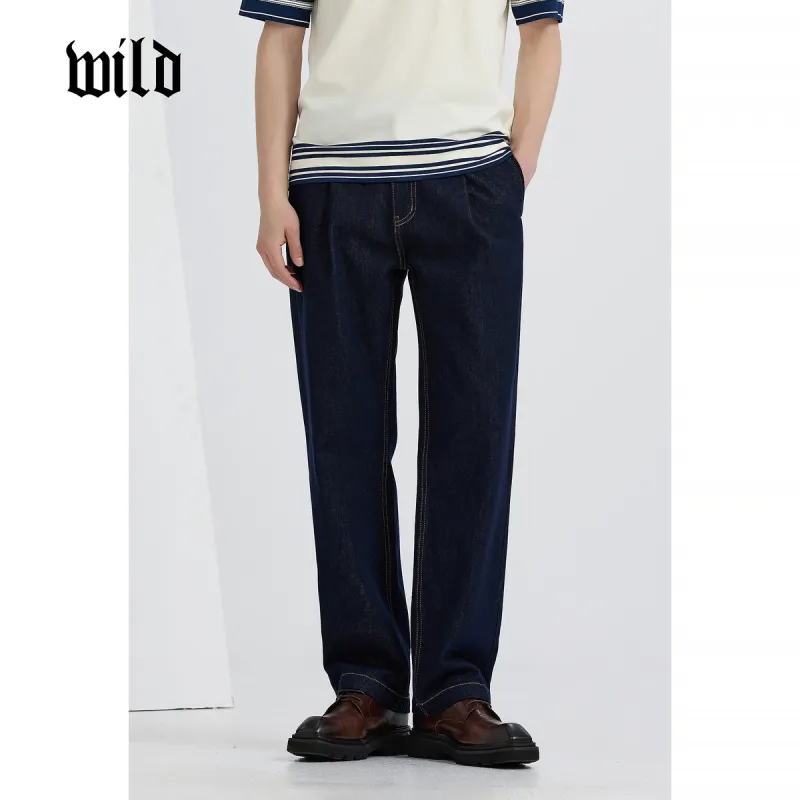 WILD LEADER Jeans Unisex Dark Blue[NKW5138W58]-1