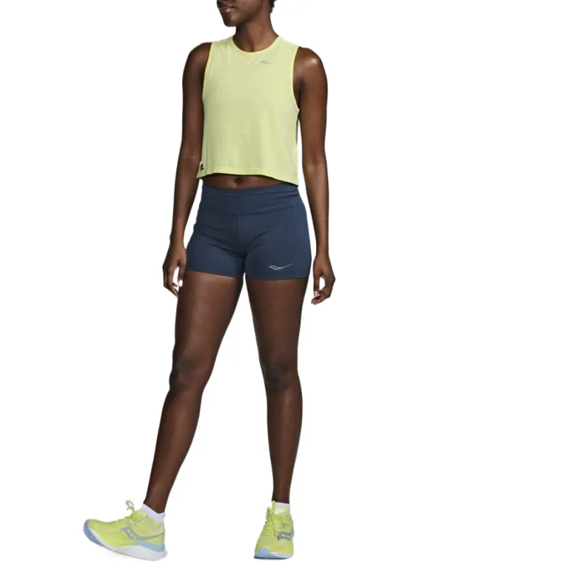 Saucony Stopwatch Tank Top Women's Yellow-2
