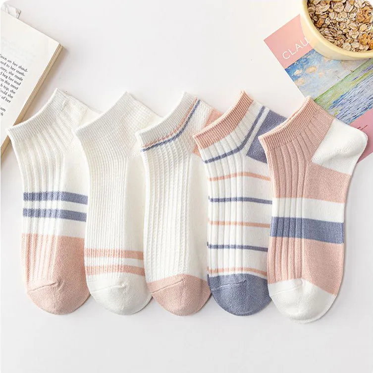 Gentle Welcome No Show Socks Women's 5 Pack-1