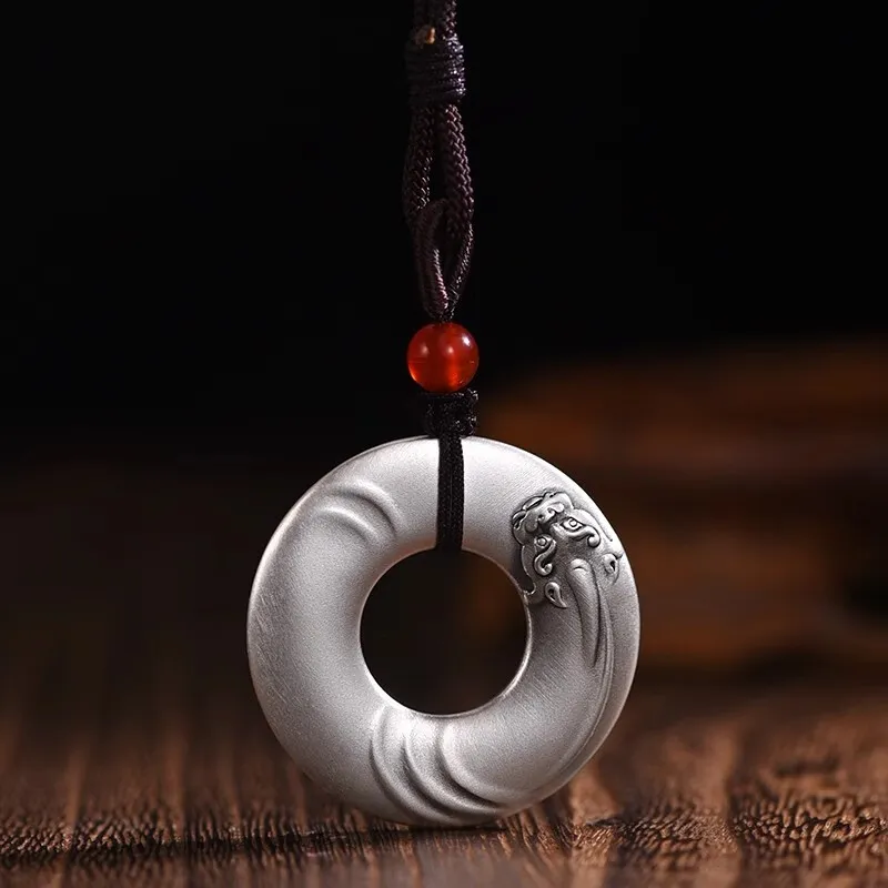 LIUXIN 999 Fine Silver Pendants Unisex-4