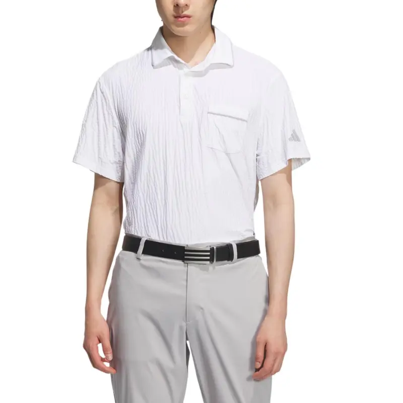Adidas SEERSUCKER Polo Shirt Men's White-1