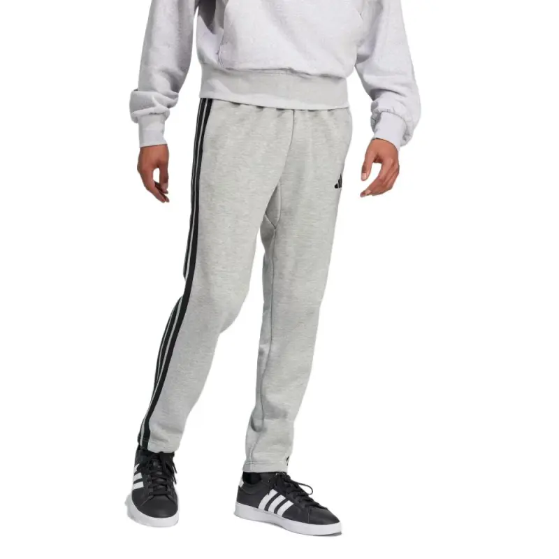 Adidas Free Shipping With AdiClub Essentials 3 Stripes Open Hem Fleece Pants-1
