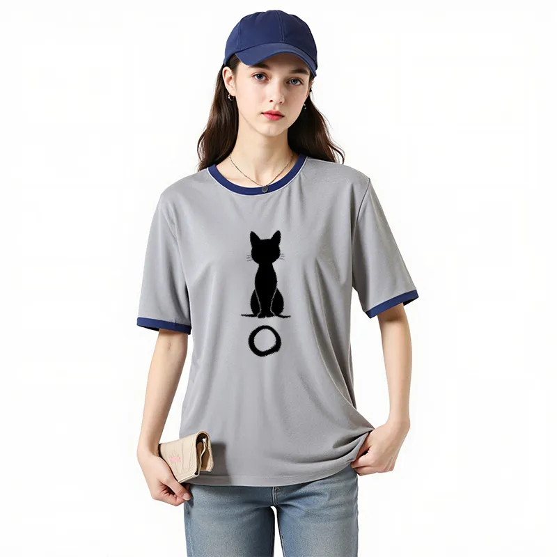 FAIRWHALE Drop Shoulder Sleeve T Shirt Women's-26