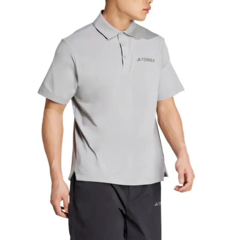Adidas TERREX SS25 Polo Shirt Men's Pure Gray-2