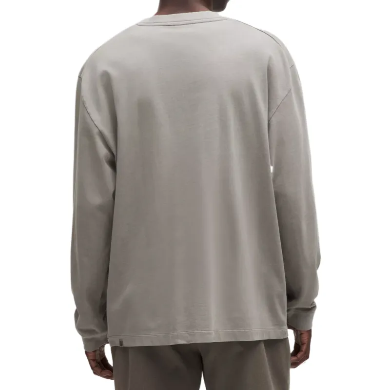Lululemon HeavyweightLong Sleeve Cotton Jersey Shirt Wash T Shirt Men's-1