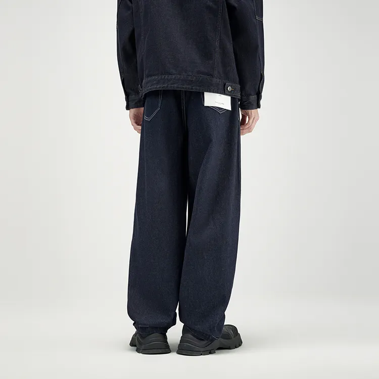 PEACEBIRD MEN Jeans Men Navy Blue, Batch 1-2