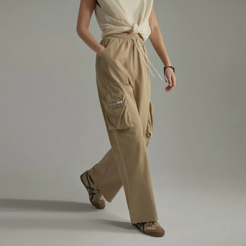 NO ONE ELSE Casual Pants Women's Mustard Yellow-3
