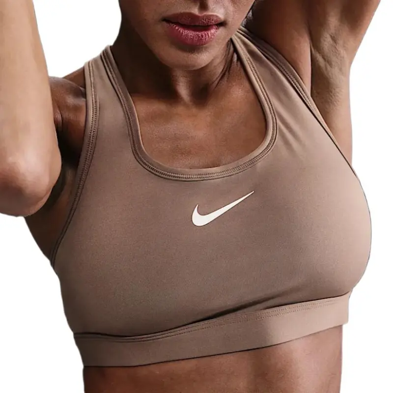 Nike Swoosh Medium Support Sports Underwear Women's Mink Fur Brown-2