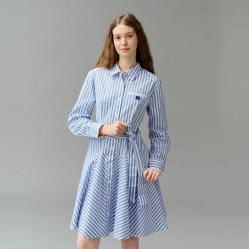Teenie Weenie Long Sleeved Dresses Women's Blue-4