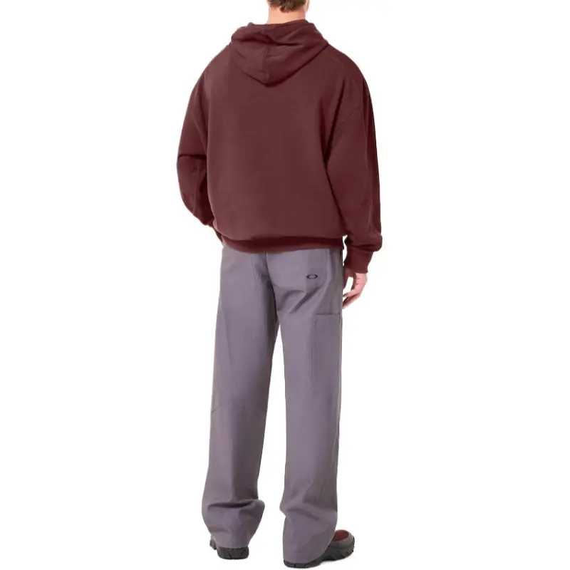 Oakley Dual French Terry Hoodie Sweatshirt Men's Burgundy-4