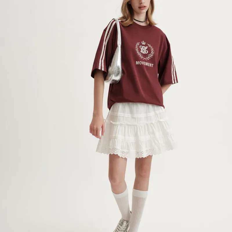 E.land Casual Short Skirts Women's Ivory White/White 39 Ivory-4