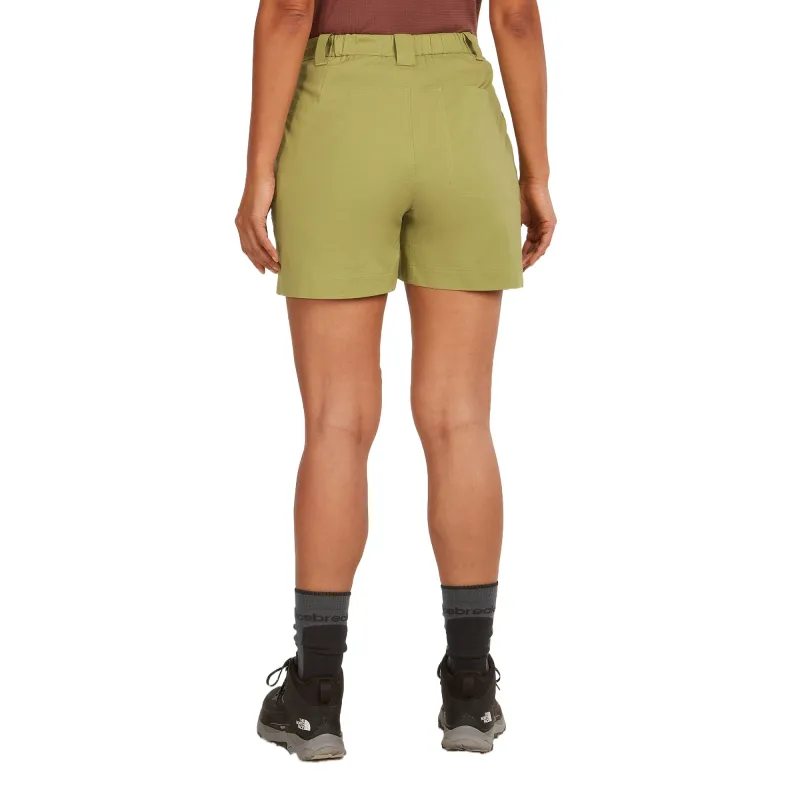 Icebreaker Merino Blend Elevation Stretch Denim Shorts Women's Olive-1
