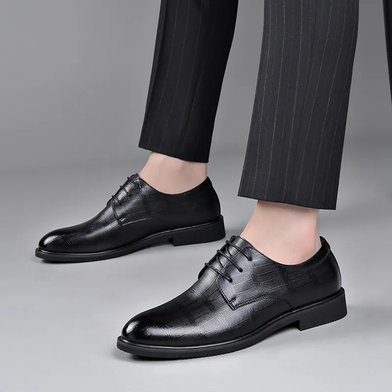 EGCHI Dress Shoes Men Low Top-4
