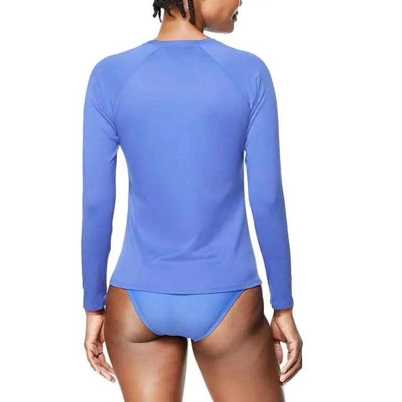Speedo Long Sleeve Swim Tee Black Two Piece Swimsuit Women's-7