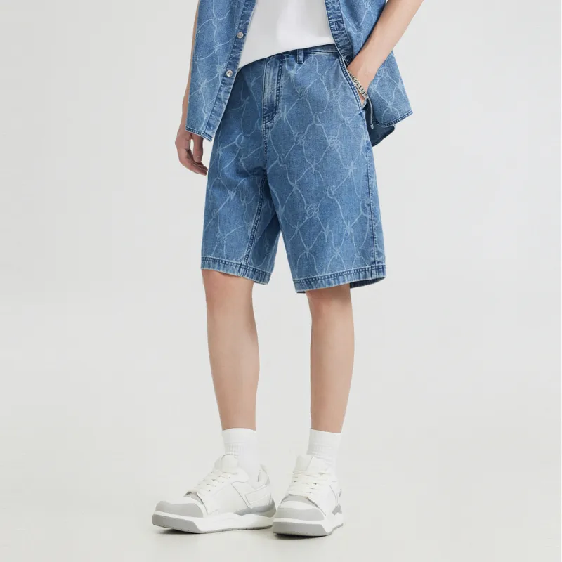 Cabbeen Denim Shorts Men's Cerulean 47-3