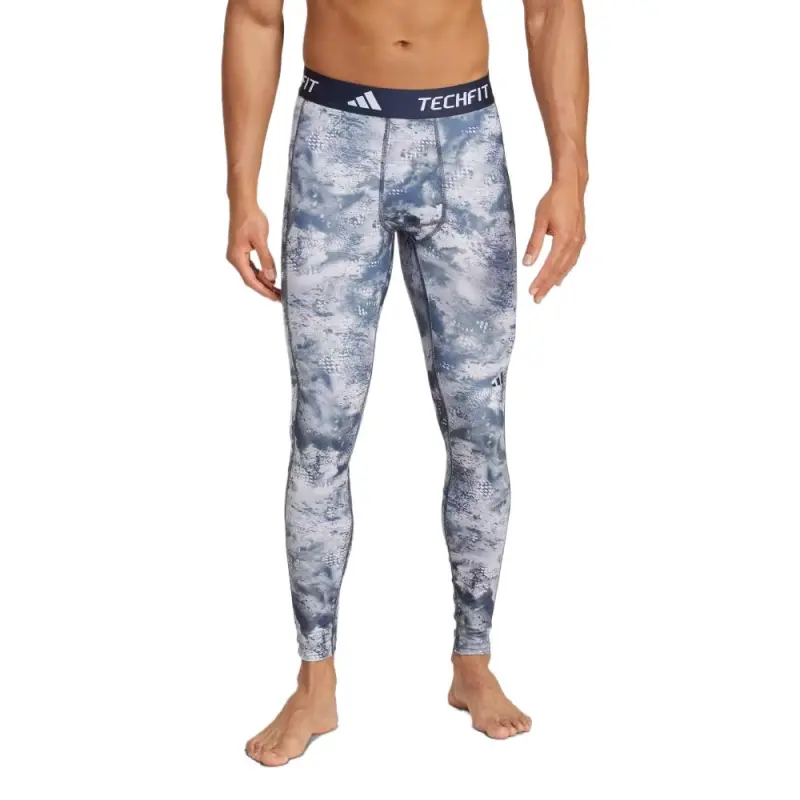Adidas Free Shipping With AdiClub Techfit Training Allover Print Long Tights-1