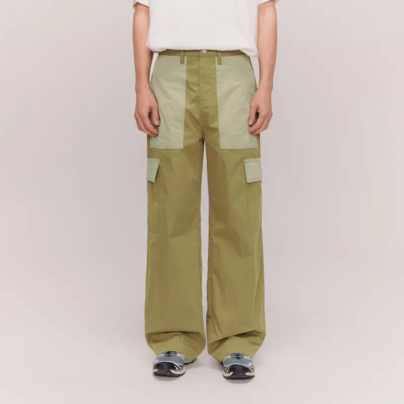 NO ONE ELSE Casual Pants Unisex Army Green-2