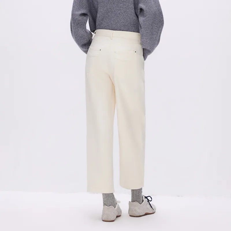 ONLY Casual Pants Women's A01 Antique White-3